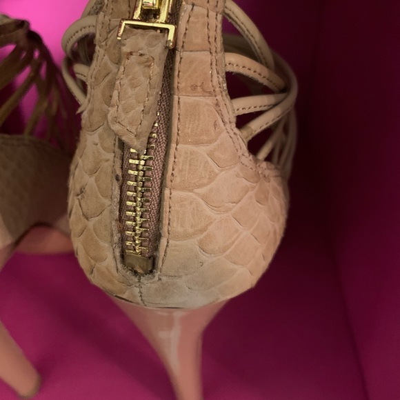 Badgley Mischka Maren Tanlea strappy 4 inch heels - Picture 5 of 12